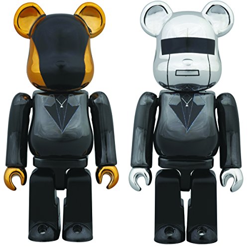 MEDICOM TOY BE@RBRICK DAFT PUNK WHITE SUITS Ver 400% 2PACK